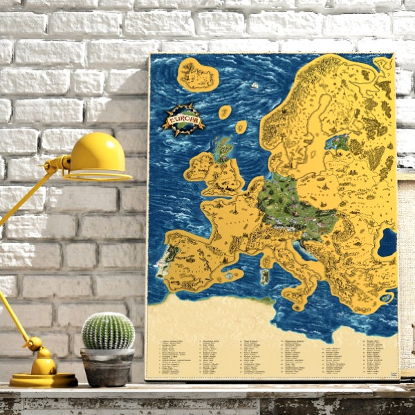 Deluxe Scratch Map
